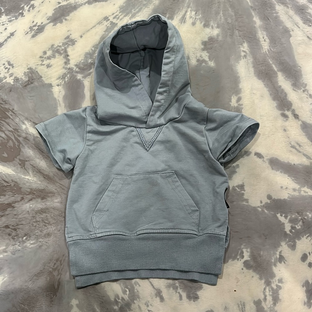 Little Bipsy- Kids Blue Hoodie Shirt size 6-12 months